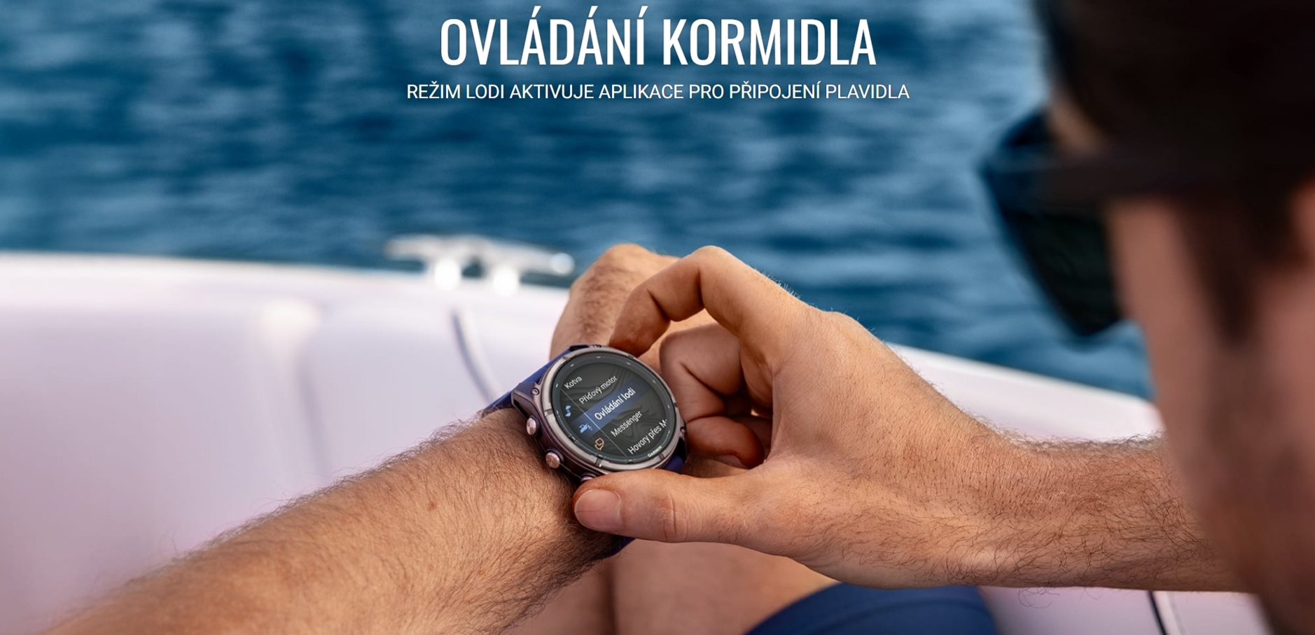 Garmin Quatix 8 Pro 47 mm zvládnou i ovládání kormidla
